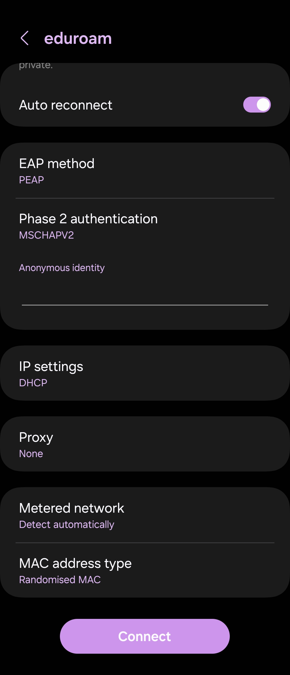 Konfiguracja Eduroam - krok 3