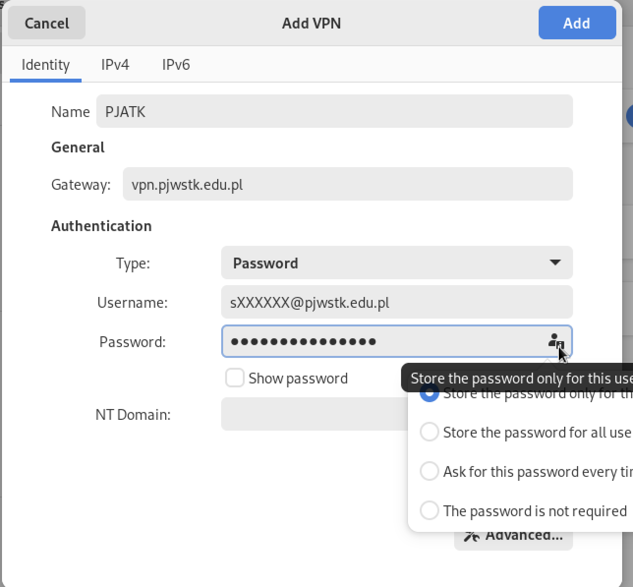 VPN Settings
